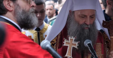 Spasovdanska litija sa rukom Svetog Save foto:yt:Aleksandar Šapić