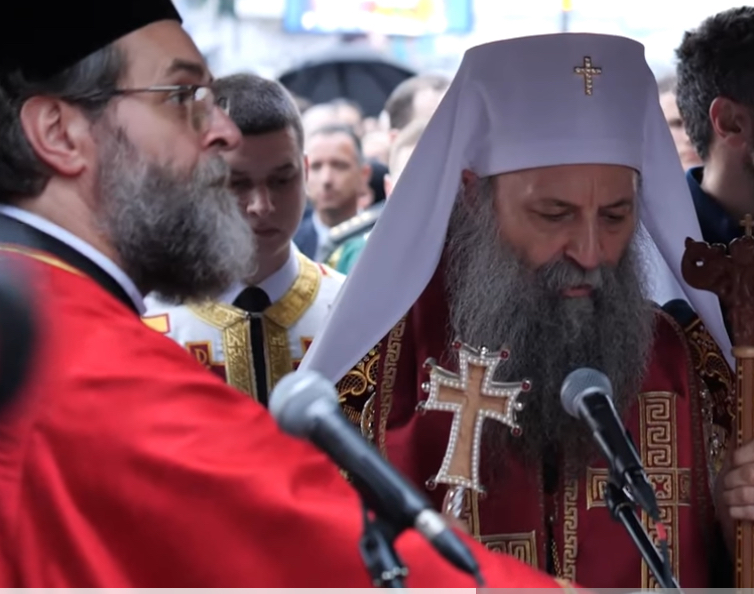 Spasovdanska litija sa rukom Svetog Save foto:yt:Aleksandar Šapić