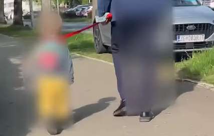 Dete na povocu foto: printscreen/instagram/zagreb.info