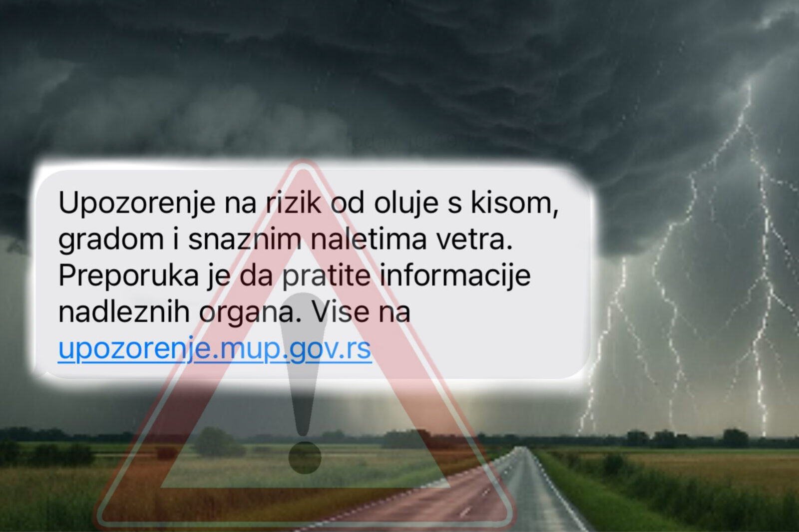 STIŽE OLUJA U SRBIJU! Građani dobijaju SMS poruku, alarmantno!