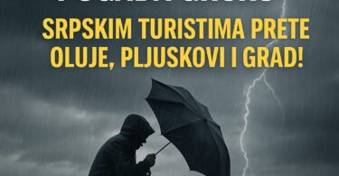 Žestoko nevreme pogađa Grčku: Srpskim turistima prete oluje, pljuskovi i grad!
