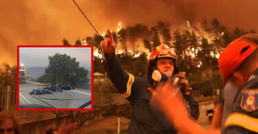 ISCRPLJENI VATROGASCI LEŽE NA PUTU posle višednevne borbe sa požarima u Grčkoj- SLIKA KOJA SLAMA SRCE