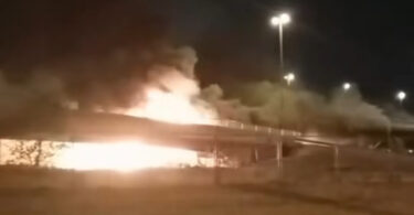 VELIKI POŽAR ISPOD MOSTA NA ADI: VATRENA STIHIJA guta nehigijensko naselje (VIDEO)