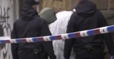policija, požar, mesto zločina, foto:Kurir printscreen