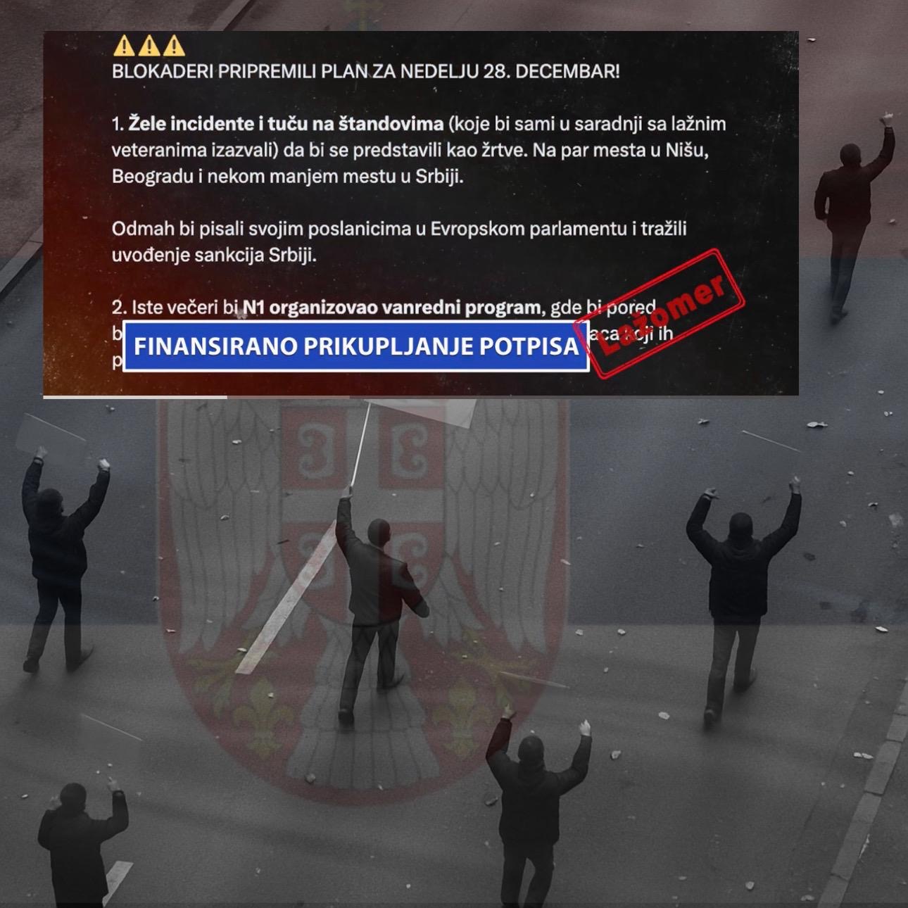 FINANSIRANO PRIKUPLJANJE POTPISA: Razotkrivena operacija HAOSA