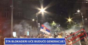 Šta blokaderi uče buduće generacije? LAŽOMER