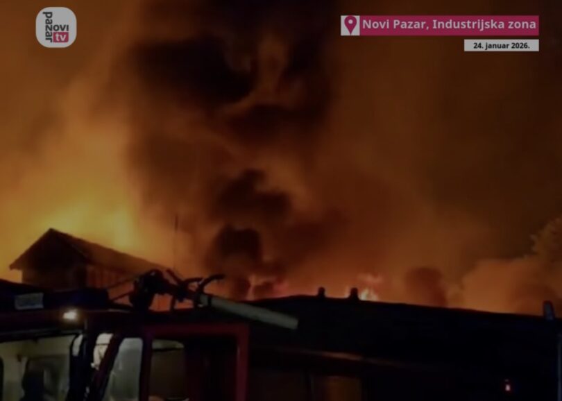Požar foto:rtv novi pazar